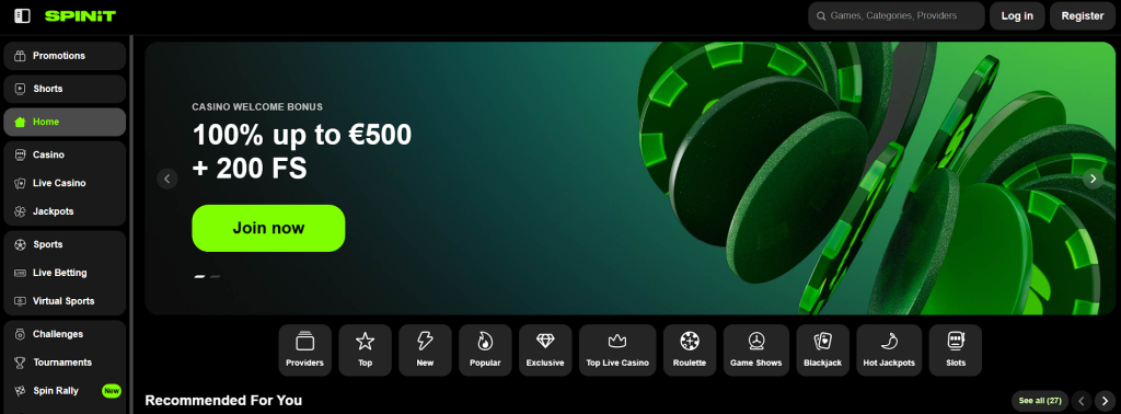 Spinit - best online casinos canada